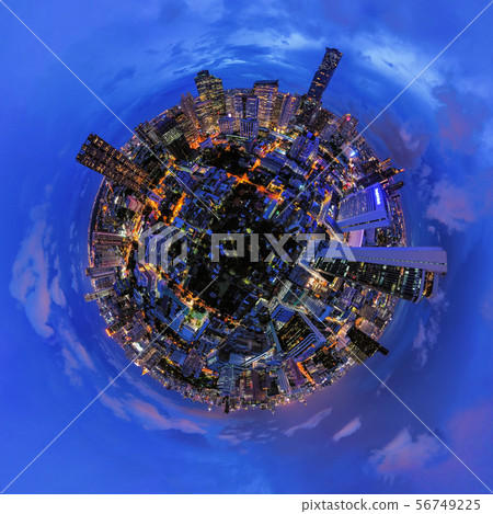 Little planet 360 degree sphere. Panorama of Little planet 360 degree sphere. Panorama of 56749225