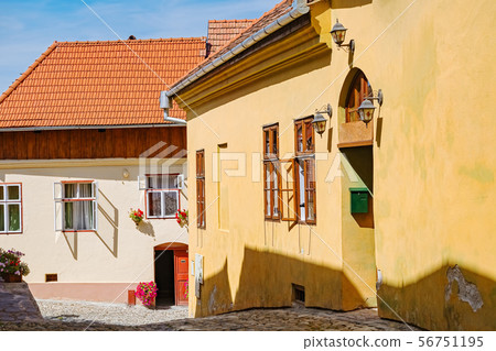 Street in Sighisoara Street in Sighisoara 56751195
