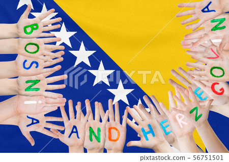 Inscription Bosnia and Herzegovina on the 56751501