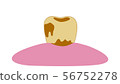 Yellowed and dirty teeth 56752278