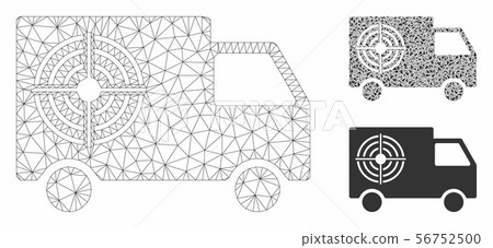 Shooting Gallery Truck Vector Mesh Network Model and Triangle Mosaic Icon Shooting Gallery Truck Vector Mesh Network Model and Triangle Mosaic Icon 56752500