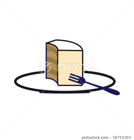 咖啡館簡單的雪紡蛋糕 咖啡館簡單的雪紡蛋糕 56753203