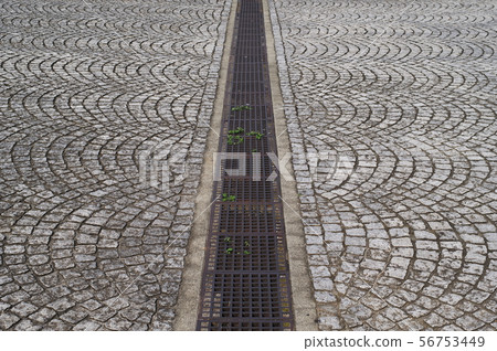 Pinkoro stone pavement drainage ditch 56753449