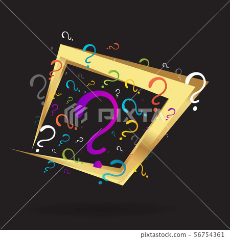 Question signs colorful vector illustration, - Stock Illustration ...