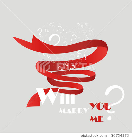 Will you marry me, cartoon drawing card for web Will you marry me, cartoon drawing card for web 56754373