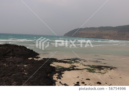 Jeju island winter landscape 56754996