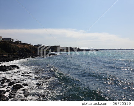 Jeju wavy sea Jeju wavy sea 56755539