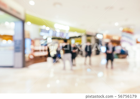 Abstract blur shopping mall of department store interior 56756179
