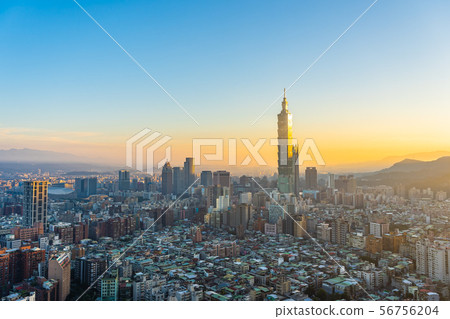 Beautiful architecture building taipei city 56756204