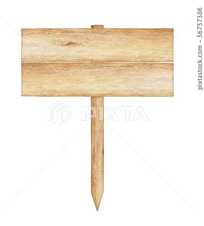 Wooden sign isolated on white background. Wooden sign isolated on white background. 56757386