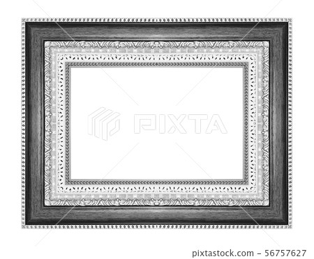 antique frame isolated on white background antique frame isolated on white background 56757627