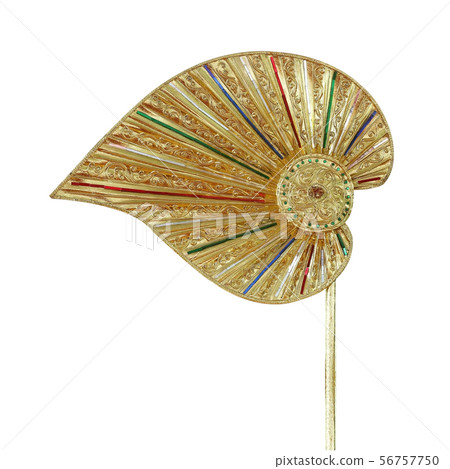 Traditional fan made of palm leaf Traditional fan made of palm leaf 56757750
