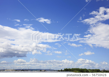 Blue sky-summer Blue sky-summer 56758428