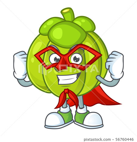 Super hero green pumpkin isolated on white background Super hero green pumpkin isolated on white background 56760446