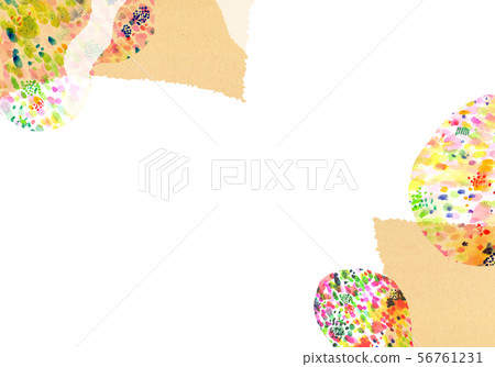 Background material Collage Watercolor texture 56761231