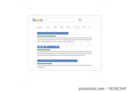 Search screen illustration material - Stock Illustration [56762348] - PIXTA