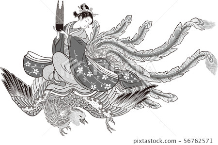 Ukiyo-e women and phoenix part 1 Ukiyo-e women and phoenix part 1 56762571