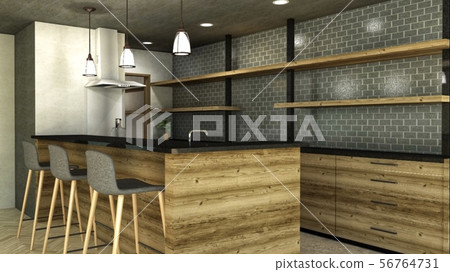 CG kitchen space CG kitchen space 56764731