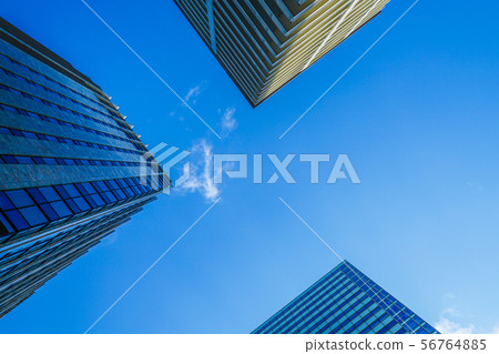 Akihabara buildings and clear sky Akihabara buildings and clear sky 56764885