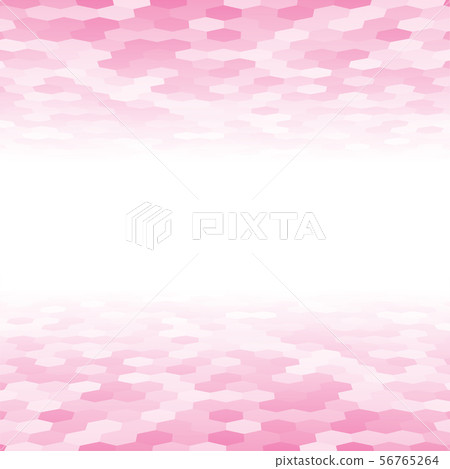 Vector banner consisting of pink hexagon tiles Vector banner consisting of pink hexagon tiles 56765264