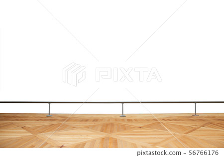 Wooden floor with metal balustrade 56766176