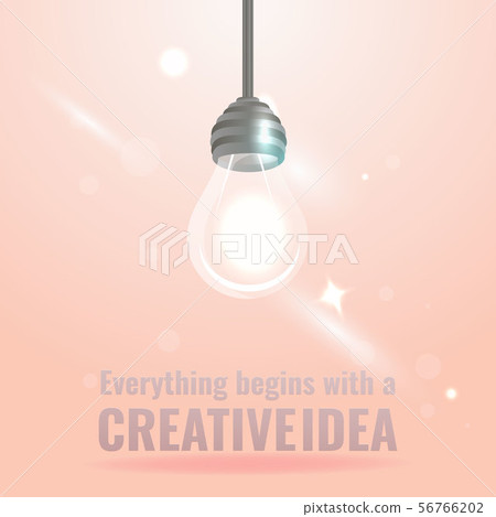 Light bulb and bokeh lights, innovation smart Light bulb and bokeh lights, innovation smart 56766202