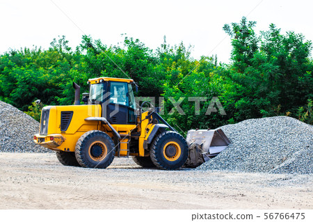 Unload bulk cargo with of the cargo railway Unload bulk cargo with of the cargo railway 56766475