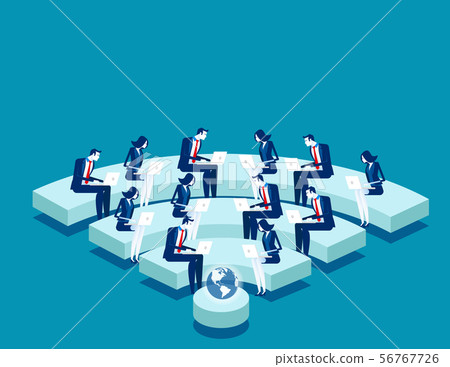 Internet security team. Concept business vector 56767726