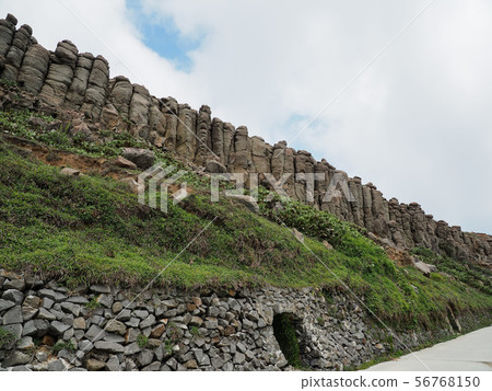 Columnar basalt / Lake Biwa / Tourai, Taiwan / Columnar Basalt, Hujing, Taiwan 56768150