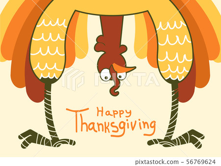 Thanksgiving turkey for Happy Thanksgiving day. - Stock Illustration  [56769624] - PIXTA