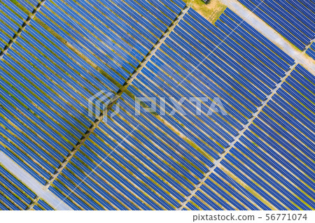 Solar energy farm producing clean renewable energy Solar energy farm producing clean renewable energy 56771074