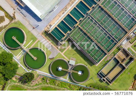 Aerial view of The Solid Contact Clarifier Tank Aerial view of The Solid Contact Clarifier Tank 56771076