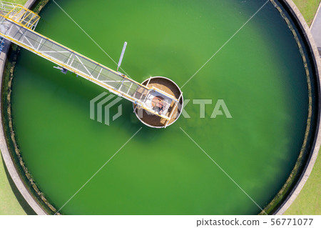 Aerial view of The Solid Contact Clarifier Tank Aerial view of The Solid Contact Clarifier Tank 56771077
