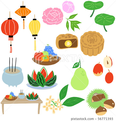 中秋節插圖 中秋節插圖 56771393