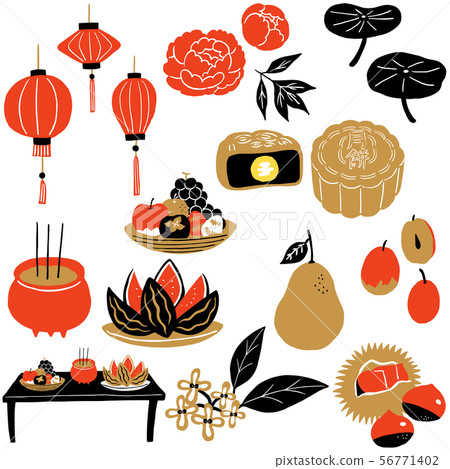 Mid-Autumn Festival illustration Mid-Autumn Festival illustration 56771402