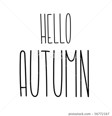 Autumn lettering tall fun font with cute letters 56772167