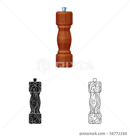 Vector design of saltcellar and seasoning symbol. Set of saltcellar and wooden stock symbol for web. Vector design of saltcellar and seasoning symbol. Set of saltcellar and wooden stock symbol for web. 56772288