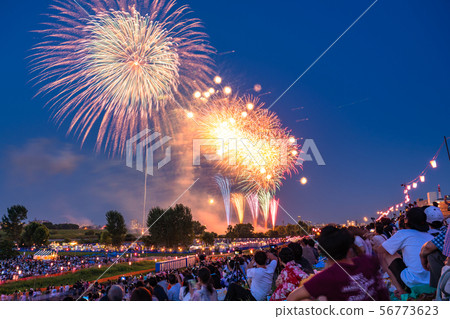 "Tokyo" Itabashi Fireworks Display / Summer Image 56773623