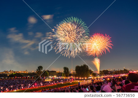 "Tokyo" Itabashi Fireworks Display / Summer Image 56773650