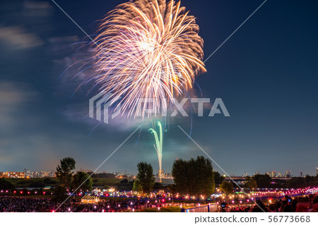"Tokyo" Itabashi Fireworks Display / Summer Image 56773668