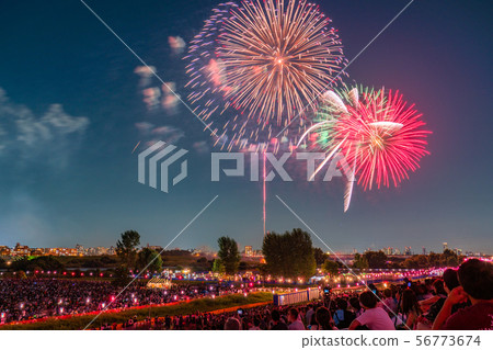 "Tokyo" Itabashi Fireworks Display / Summer Image 56773674
