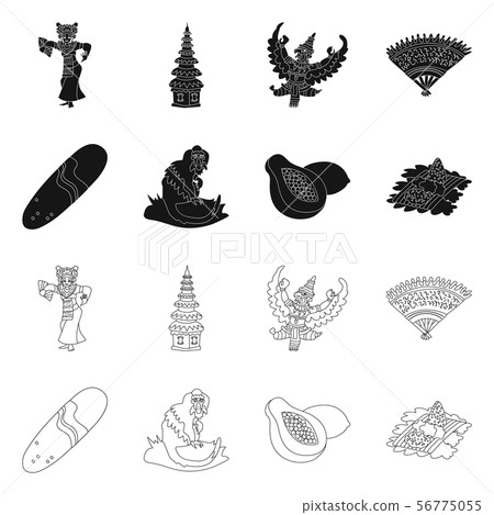 Vector illustration of and travel symbol. Set of and traditional vector icon for stock. 56775055
