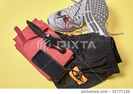 Running shoes and various accessories Running shoes and various accessories 56775186