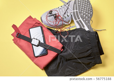 Running shoes and various accessories Running shoes and various accessories 56775188