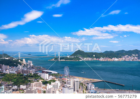 <Yamaguchi Prefecture> Kanmon Strait / Summer Sky <Yamaguchi Prefecture> Kanmon Strait / Summer Sky 56775279