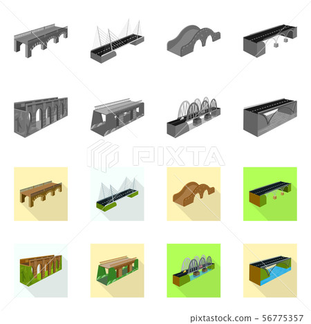 Vector design of connection and design symbol. Collection of connection and side vector icon for Vector design of connection and design symbol. Collection of connection and side vector icon for 56775357