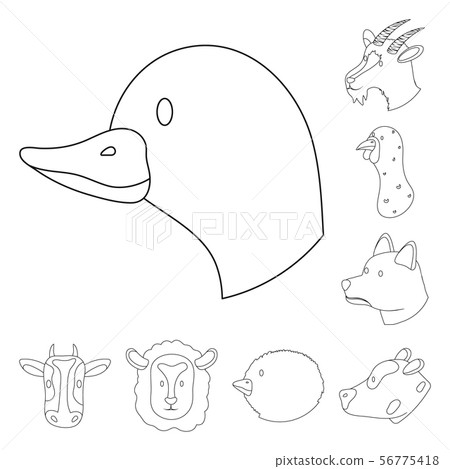 Vector illustration of food and homemade symbol. Collection of food and homestead stock symbol for 56775418