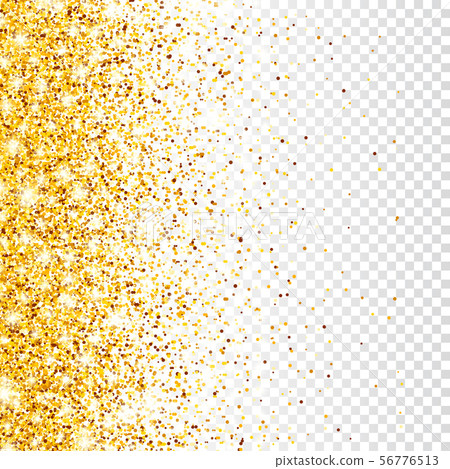 Golden glitter confetti Royalty Free Vector Image