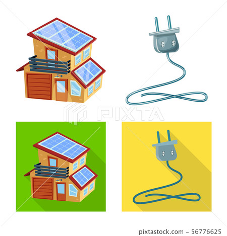 Vector design of innovation and technology icon. Set of innovation and nature stock symbol for web. Vector design of innovation and technology icon. Set of innovation and nature stock symbol for web. 56776625