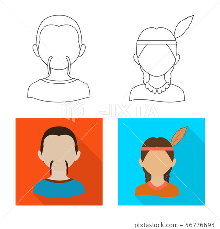 Isolated object of imitator and resident sign. Set of imitator and culture stock vector illustration 56776693